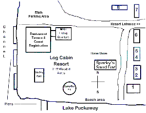 Map of Log Cabin Resort
